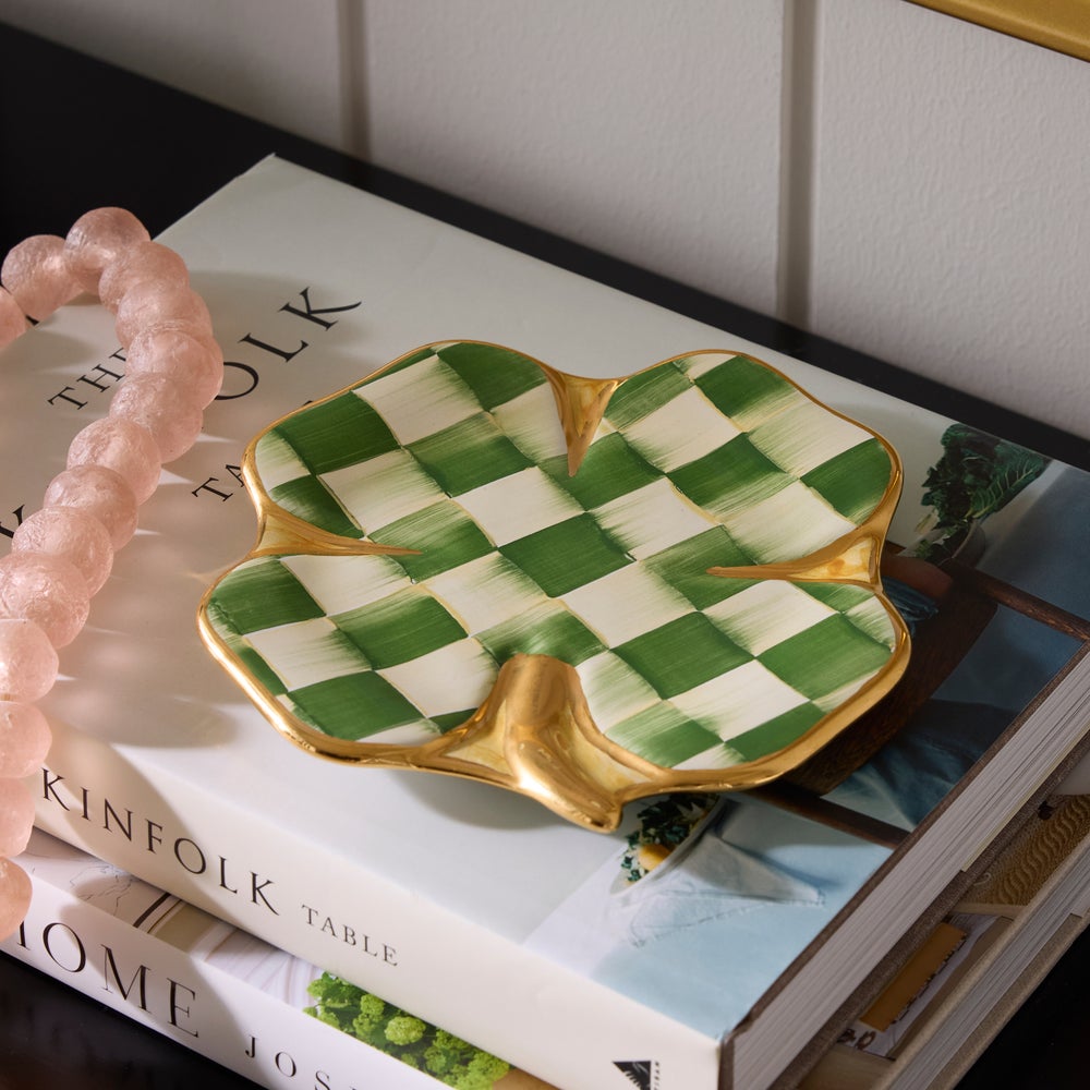 Lucky Check Clover Plate