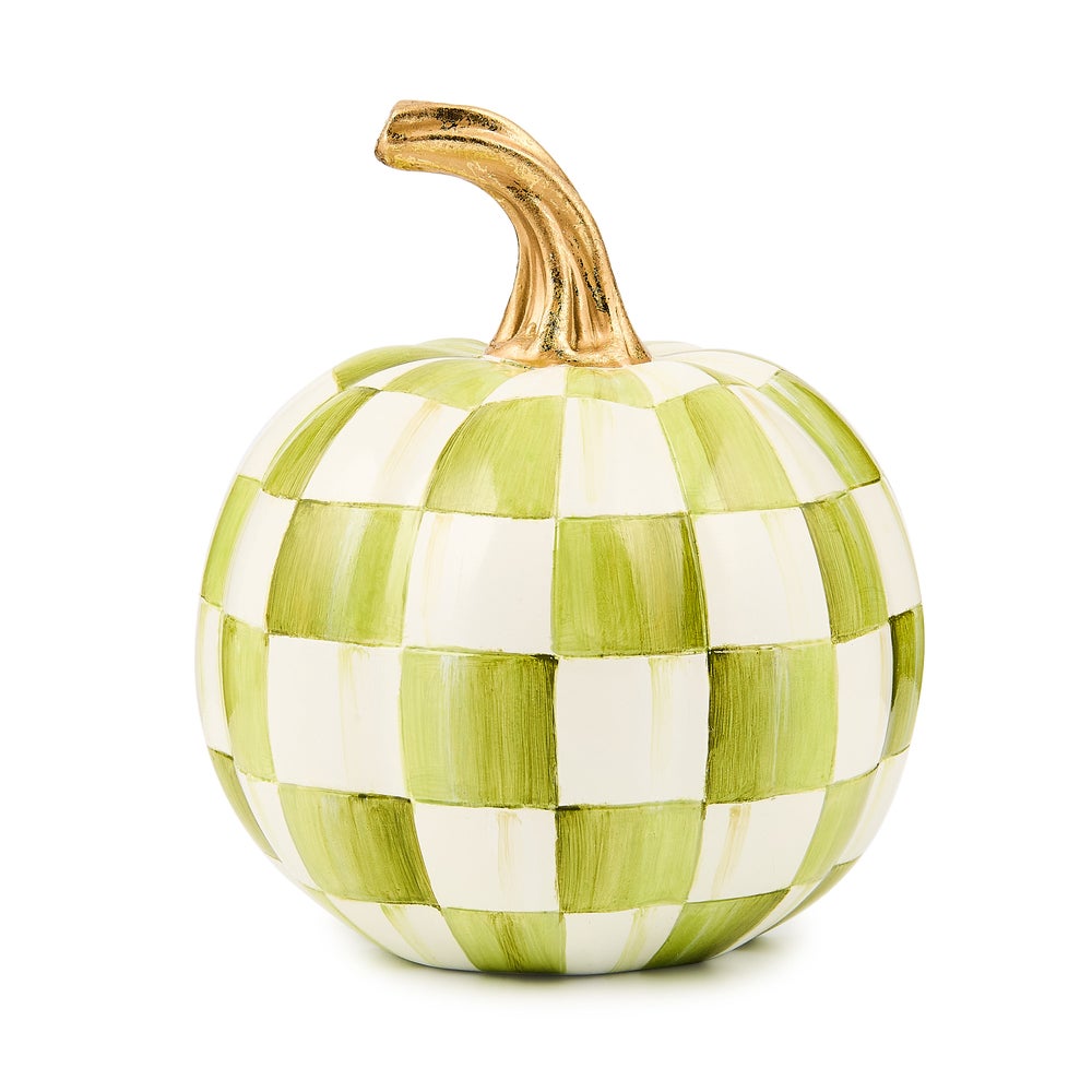 Moss Check Mini Pumpkin