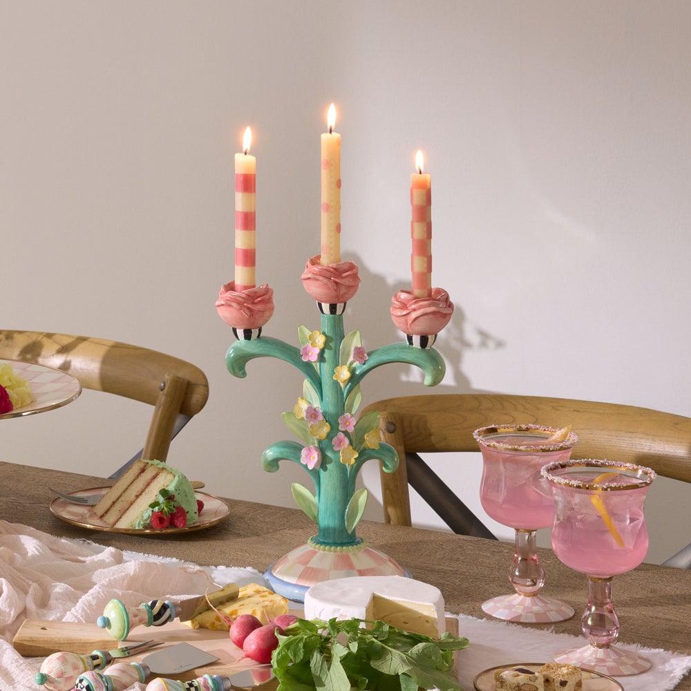 Rosy Meadow Candelabra