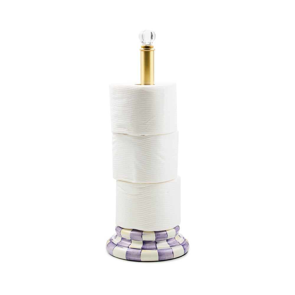 Violet Check Enamel Bath Collection