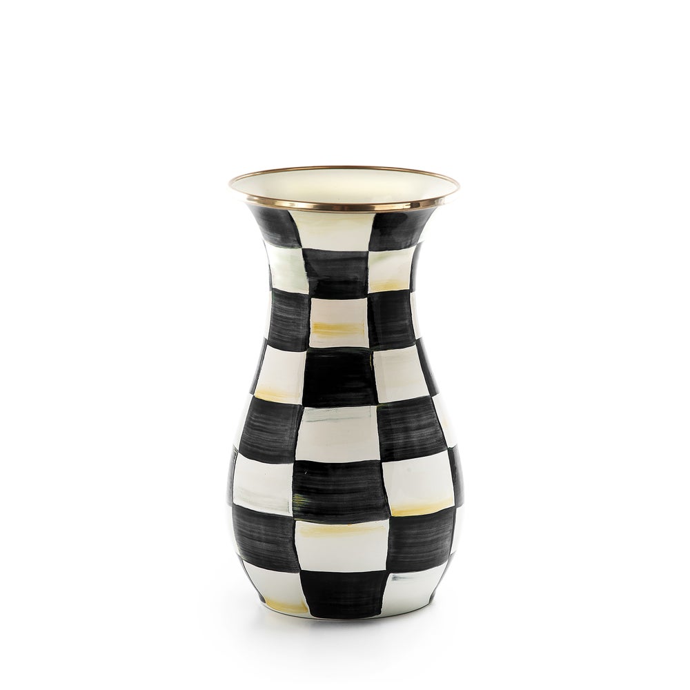 Enamel Tall Vase