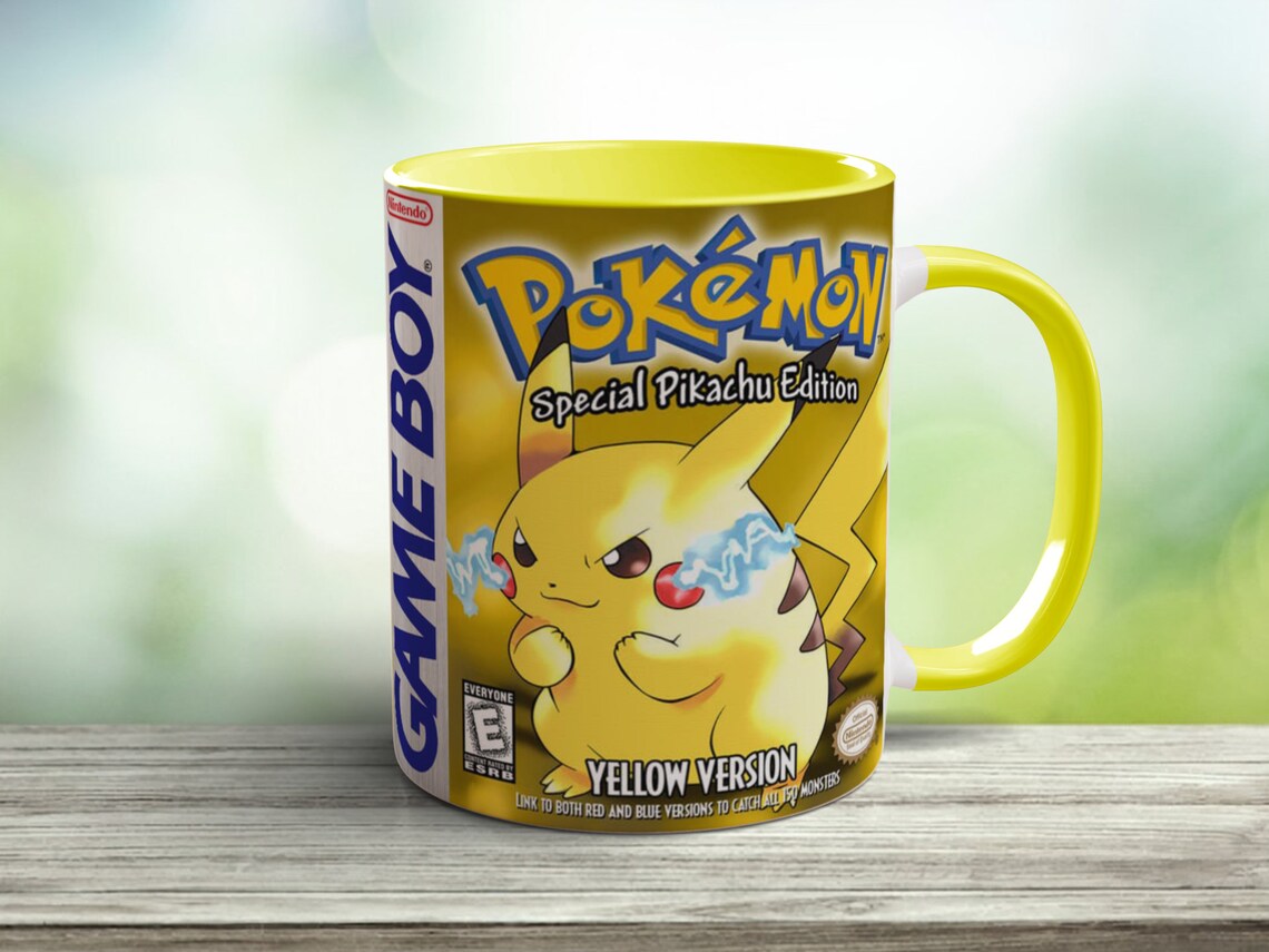 Taza Pokémon Amarillo GameBoy